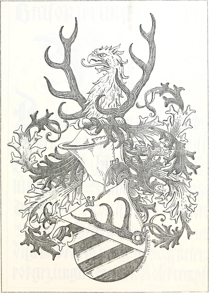 An illustration from Archiv für Stamm- und Wappenkunde, 1903, leaf 470