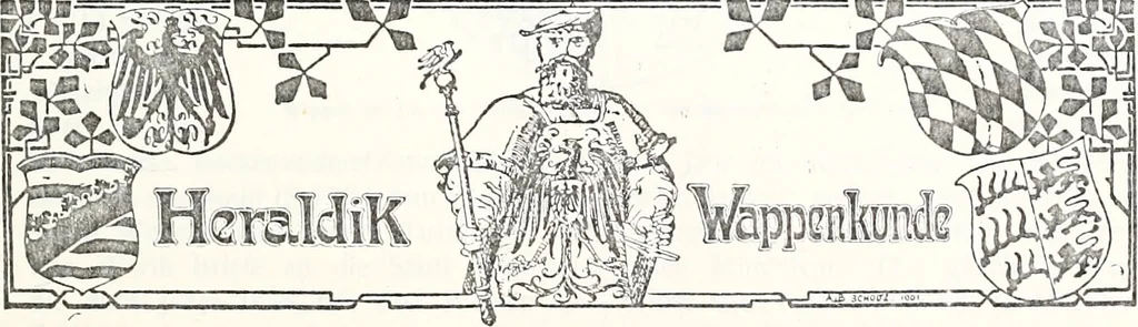 An illustration from Archiv für Stamm- und Wappenkunde, 1903, leaf 64