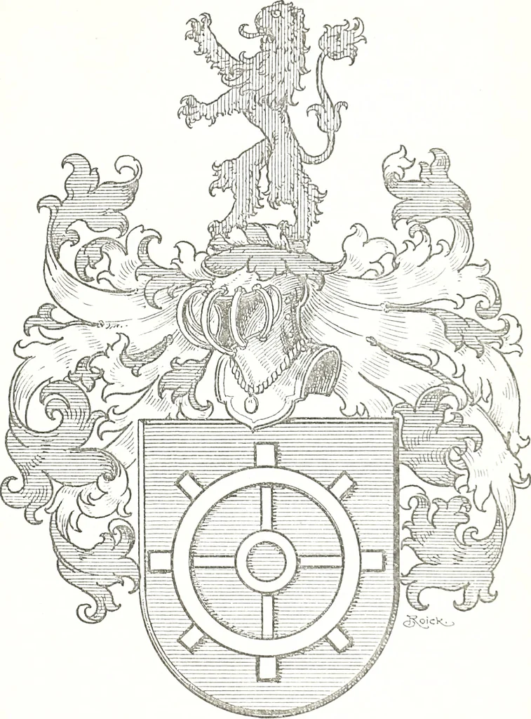 An illustration from Archiv für Stamm- und Wappenkunde, 1903, leaf 130