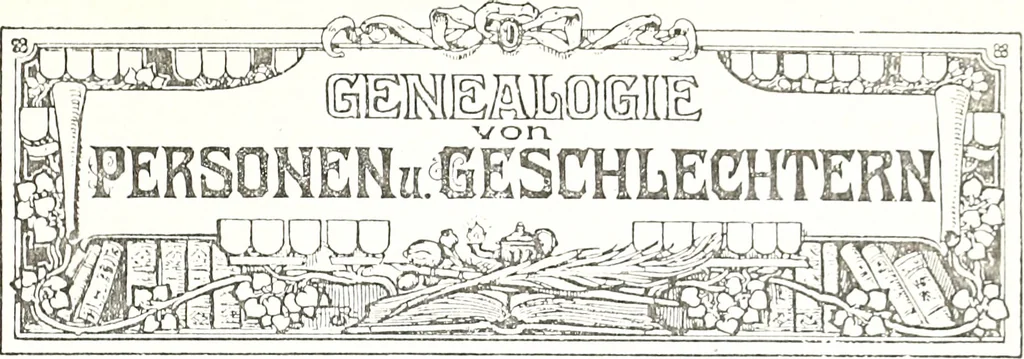 An illustration from Archiv für Stamm- und Wappenkunde, 1903, leaf 166