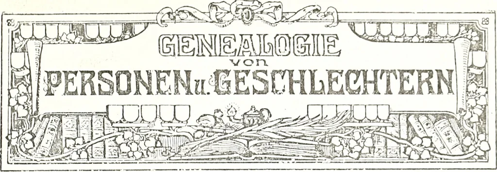 An illustration from Archiv für Stamm- und Wappenkunde, 1903, leaf 200