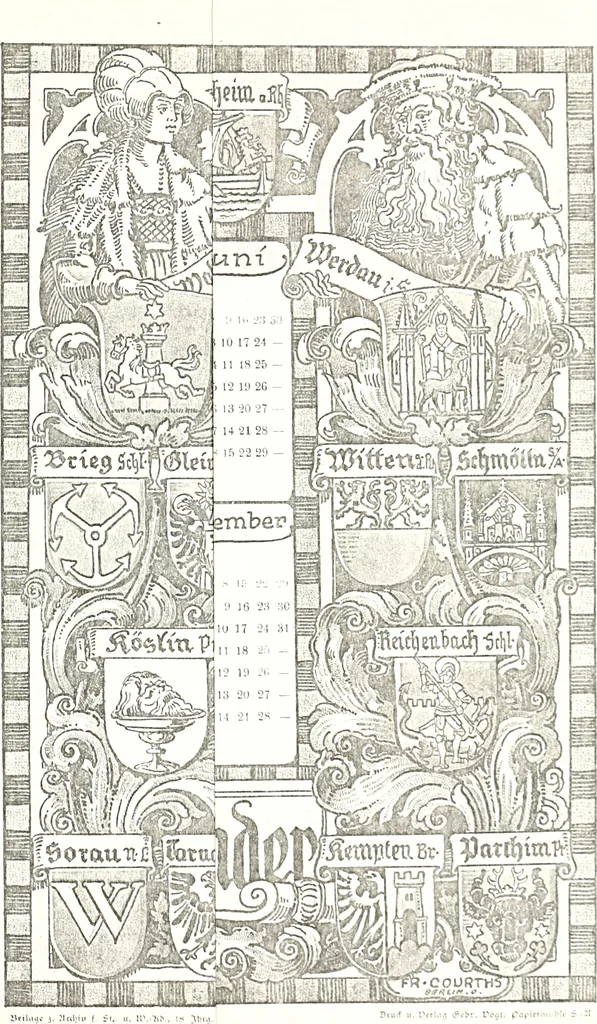 An illustration from Archiv für Stamm- und Wappenkunde, 1903, leaf 268