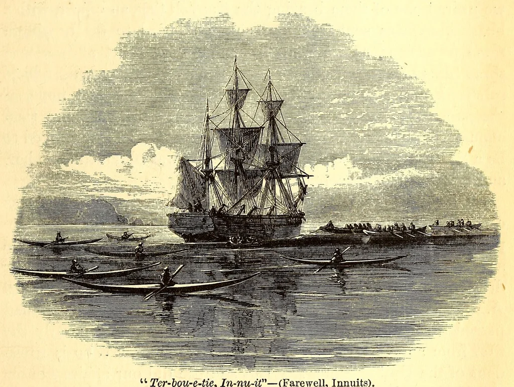 An illustration from Arctic researches, and life among the Esquimaux; being the narrative of an expedition in search of Sir John Franklin, in the years 1860, 1861, and 1862, 1865, leaf 581