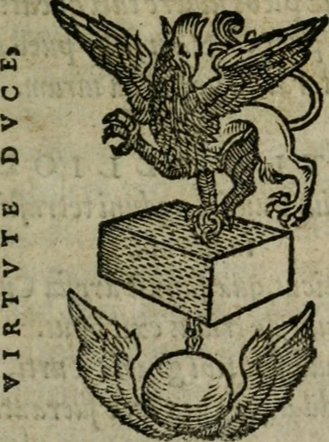 An illustration from Aresta amorum, accuratissimis Benedicti Curtii Symphoriani commentarius ad utriusque juris rationem, forensiumque actionum usum, quam acutissime accommodata, 1546, leaf 4