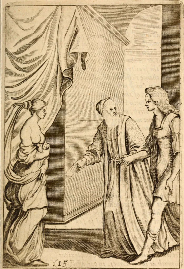 An illustration from Argalus and Parthenia, 1684, leaf 122