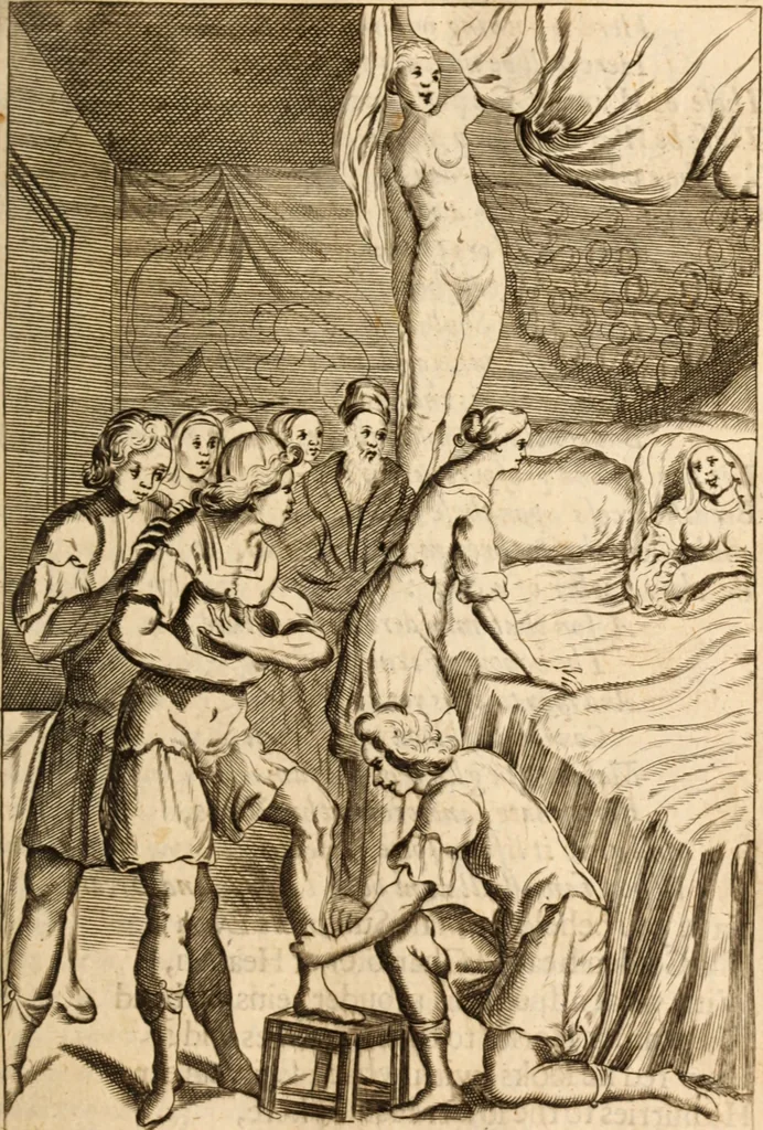 An illustration from Argalus and Parthenia, 1684, leaf 174