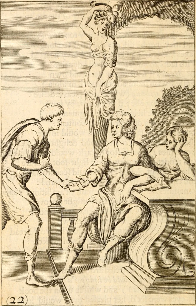 An illustration from Argalus and Parthenia, 1684, leaf 181