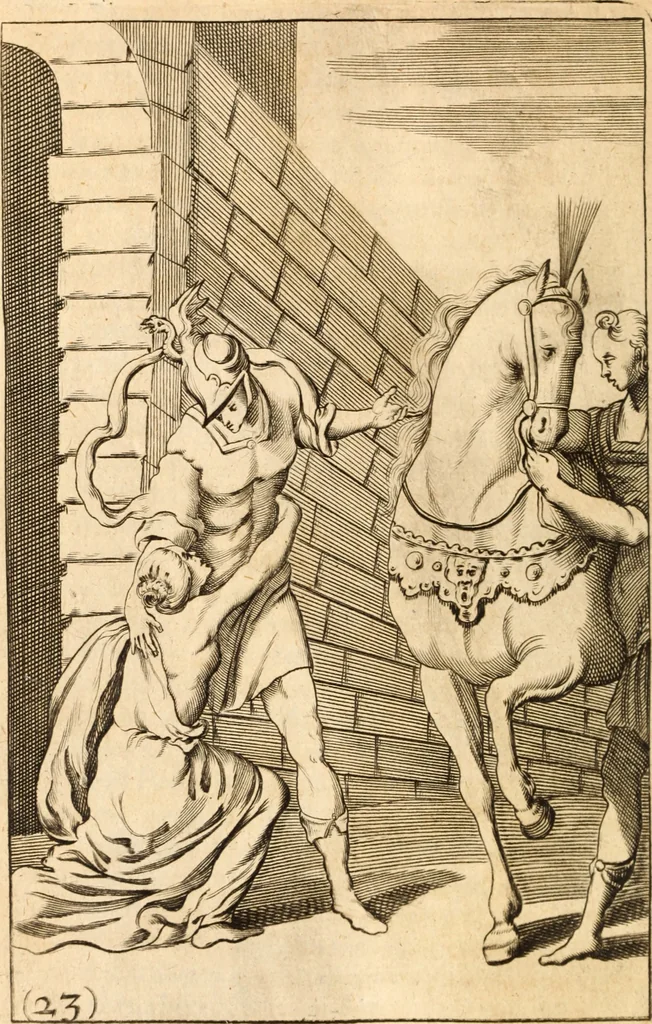 An illustration from Argalus and Parthenia, 1684, leaf 187