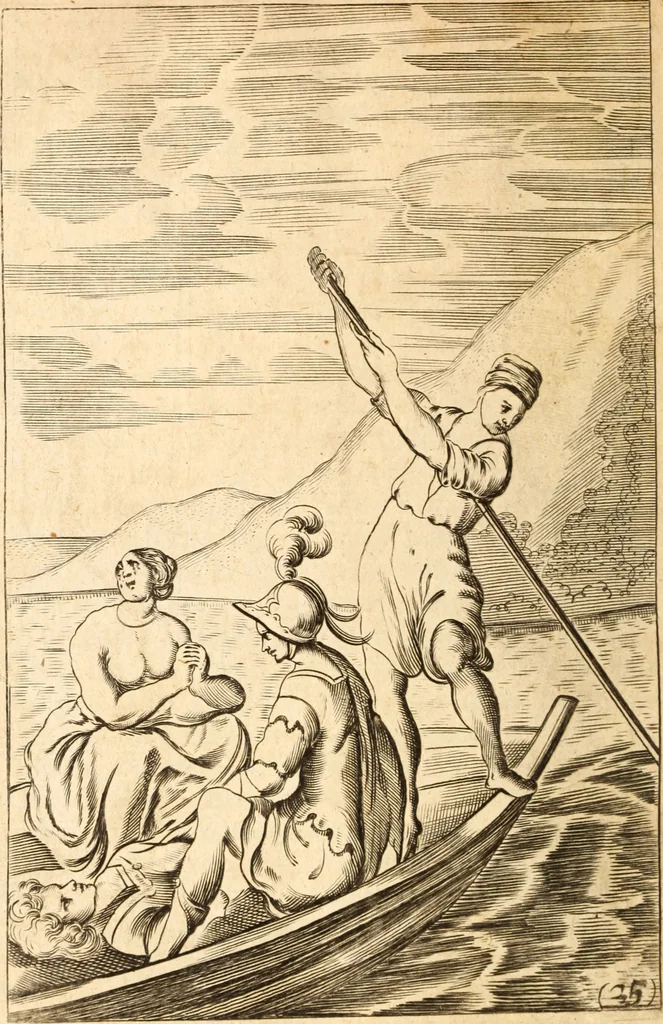An illustration from Argalus and Parthenia, 1684, leaf 207
