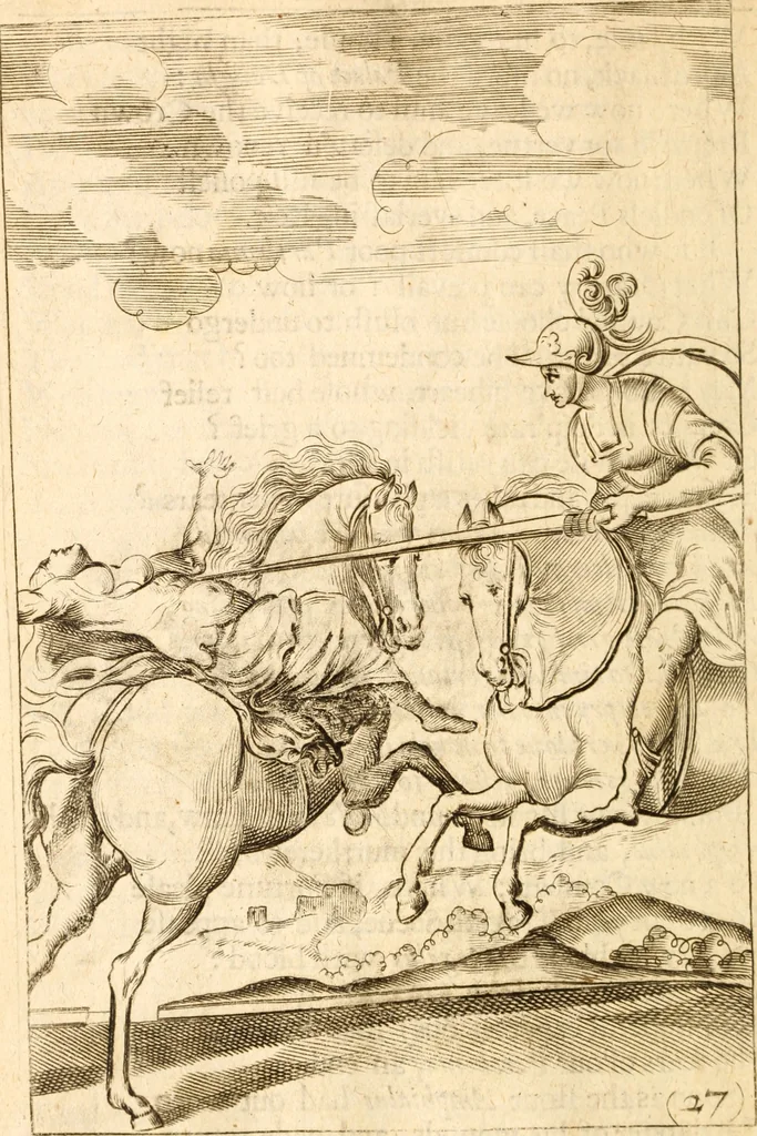 An illustration from Argalus and Parthenia, 1684, leaf 211