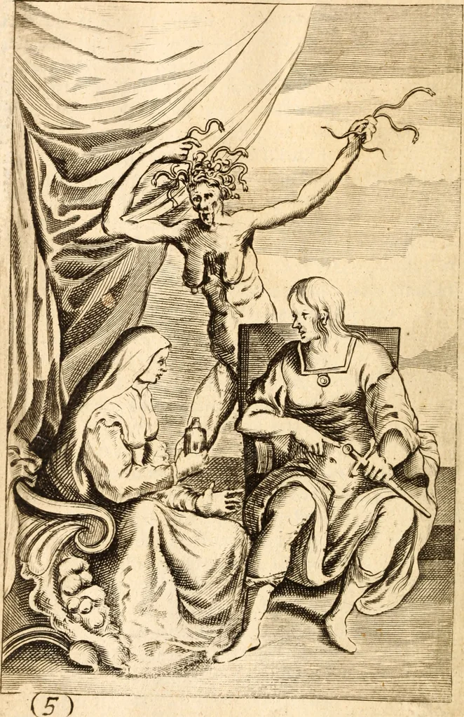 An illustration from Argalus and Parthenia, 1684, leaf 61