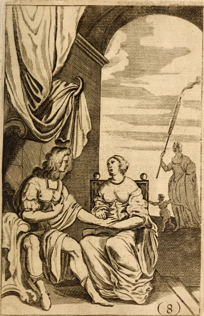 An illustration from Argalus and Parthenia, 1684, leaf 78