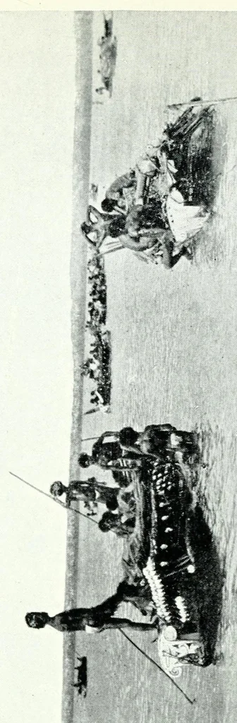 An illustration from Argonauts of the western Pacific; an account of native enterprise and adventure in the Archipelagoes of Melanesian New Guinea. With a pref. by Sir James George Frazer, 1922, leaf 380