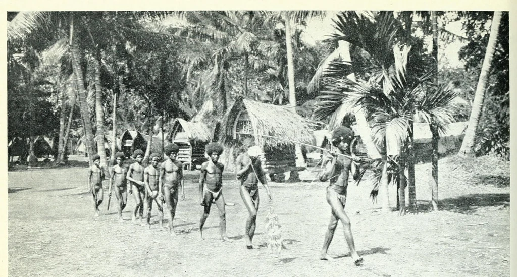 An illustration from Argonauts of the western Pacific; an account of native enterprise and adventure in the Archipelagoes of Melanesian New Guinea. With a pref. by Sir James George Frazer, 1922, leaf 566