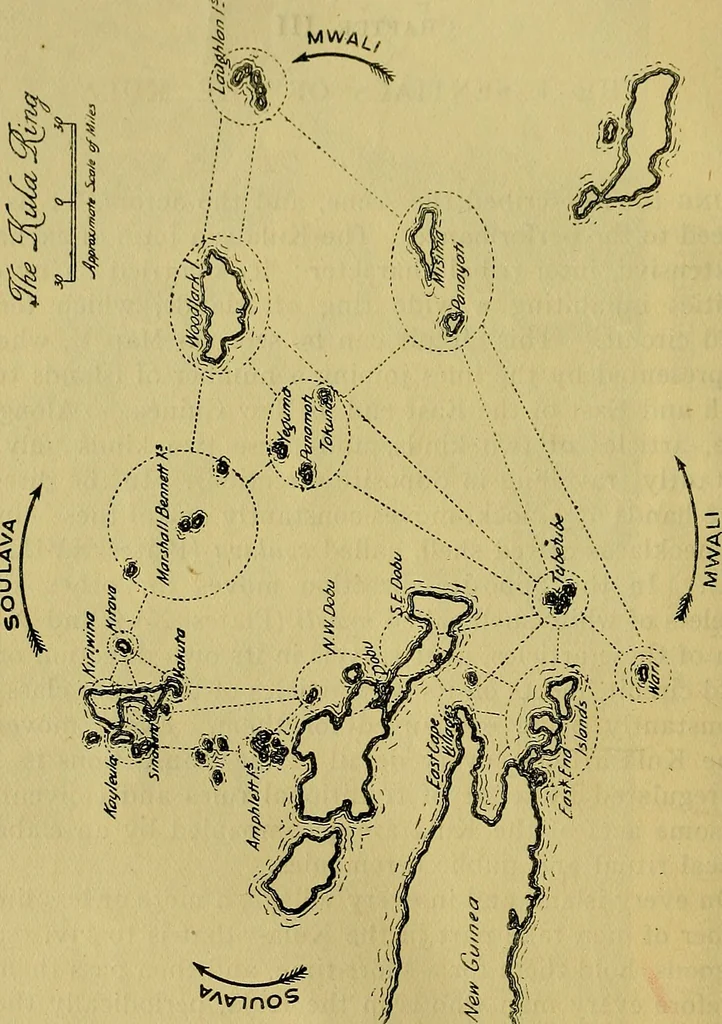 An illustration from Argonauts of the western Pacific; an account of native enterprise and adventure in the archipelagoes of Melanesian New Guinea, 1922, leaf 135