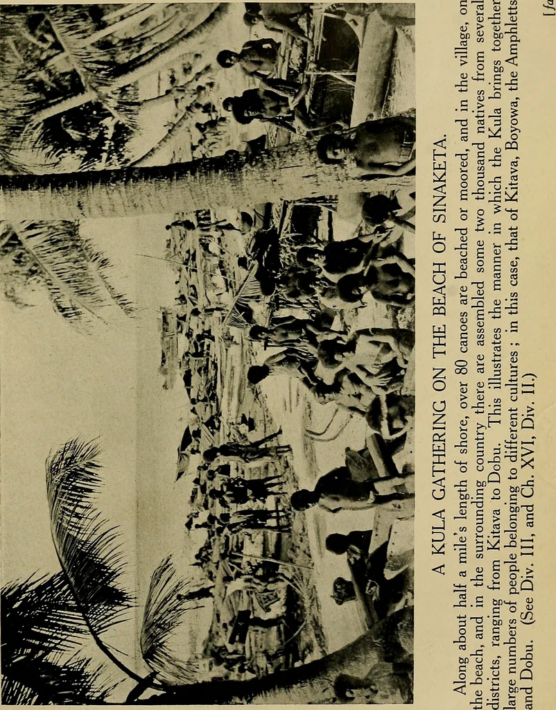 An illustration from Argonauts of the western Pacific; an account of native enterprise and adventure in the archipelagoes of Melanesian New Guinea, 1922, leaf 154