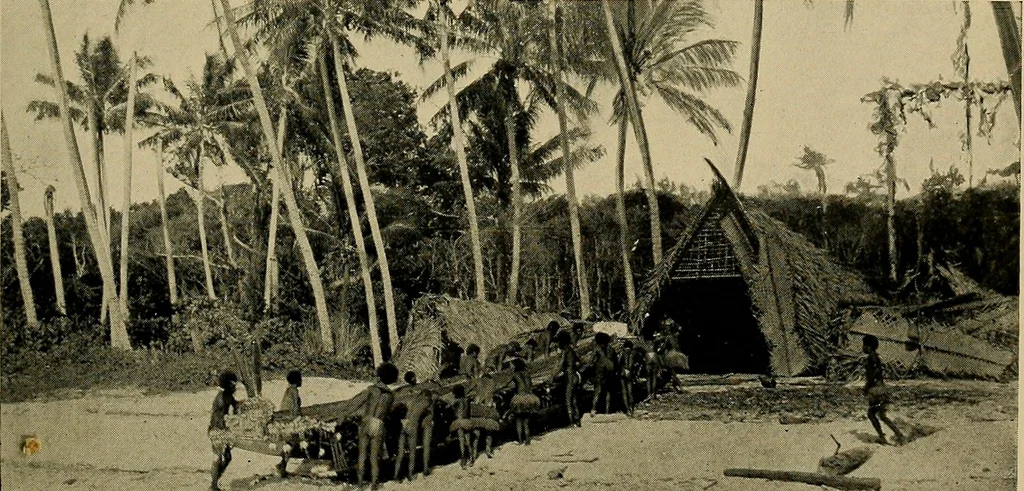 An illustration from Argonauts of the western Pacific; an account of native enterprise and adventure in the archipelagoes of Melanesian New Guinea, 1922, leaf 164