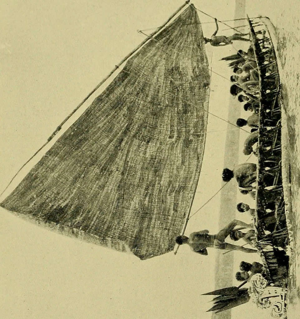 An illustration from Argonauts of the western Pacific; an account of native enterprise and adventure in the archipelagoes of Melanesian New Guinea, 1922, leaf 165