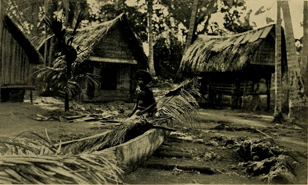 An illustration from Argonauts of the western Pacific; an account of native enterprise and adventure in the archipelagoes of Melanesian New Guinea, 1922, leaf 186