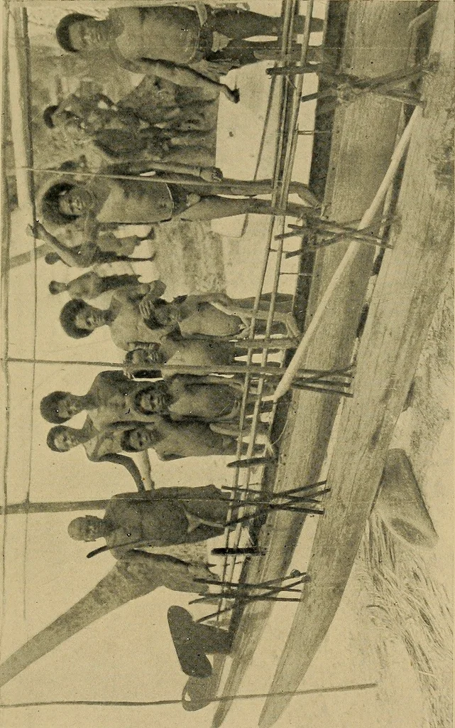 An illustration from Argonauts of the western Pacific; an account of native enterprise and adventure in the archipelagoes of Melanesian New Guinea, 1922, leaf 202