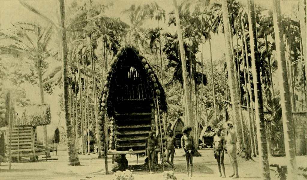 An illustration from Argonauts of the western Pacific; an account of native enterprise and adventure in the archipelagoes of Melanesian New Guinea, 1922, leaf 215