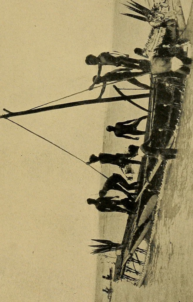 An illustration from Argonauts of the western Pacific; an account of native enterprise and adventure in the archipelagoes of Melanesian New Guinea, 1922, leaf 296