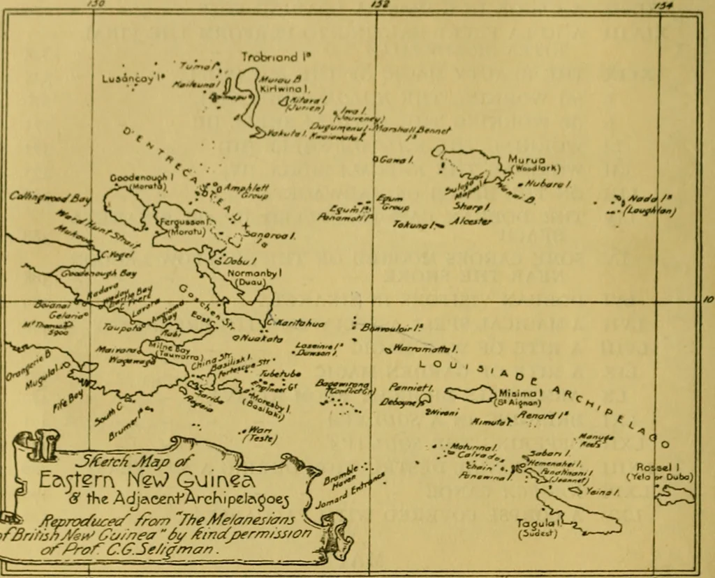 An illustration from Argonauts of the western Pacific; an account of native enterprise and adventure in the archipelagoes of Melanesian New Guinea, 1922, leaf 37