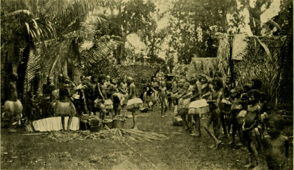 An illustration from Argonauts of the western Pacific; an account of native enterprise and adventure in the archipelagoes of Melanesian New Guinea, 1922, leaf 45
