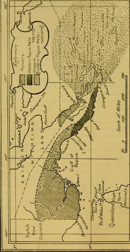 An illustration from Argonauts of the western Pacific; an account of native enterprise and adventure in the archipelagoes of Melanesian New Guinea, 1922, leaf 65