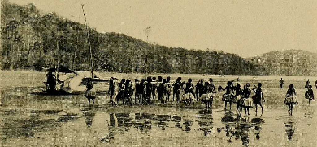 An illustration from Argonauts of the western Pacific; an account of native enterprise and adventure in the archipelagoes of Melanesian New Guinea, 1922, leaf 76
