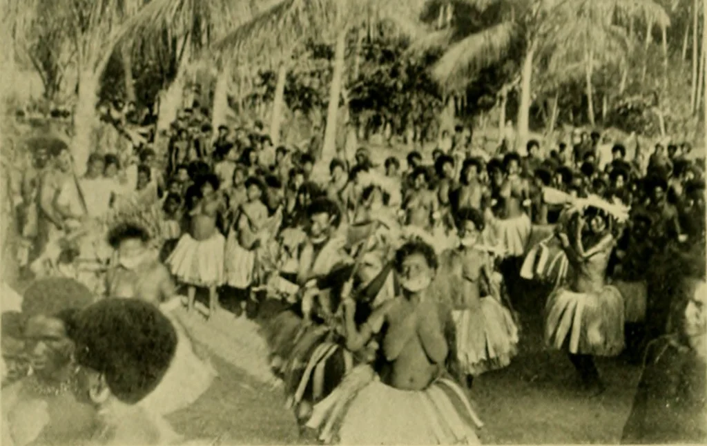 An illustration from Argonauts of the western Pacific; an account of native enterprise and adventure in the archipelagoes of Melanesian New Guinea, 1922, leaf 77