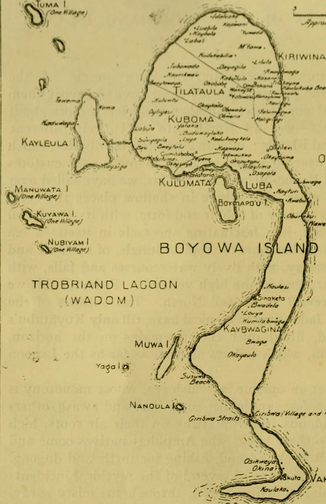 An illustration from Argonauts of the western Pacific; an account of native enterprise and adventure in the archipelagoes of Melanesian New Guinea, 1922, leaf 95
