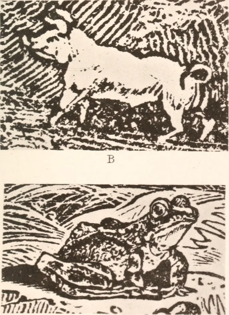 An illustration from Ariadne florentina. Six lectures on wood and metal engraving, 1904, leaf 128