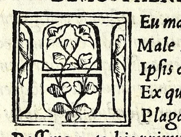 An illustration from Aristophanis comicorum prinicipis Comoediae vndecim, è graeco in latinum, ad verbu[m], translatae, 1542, leaf 152
