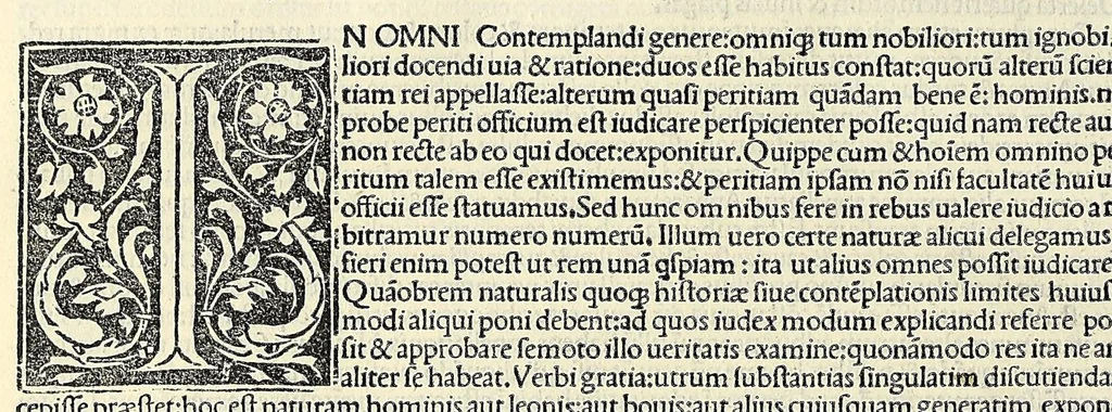 An illustration from Aristotelis De natura animalium libri nouem ; De partibus animalium libri quattuor ; De generatione animalium libri quinq;, leaf 108