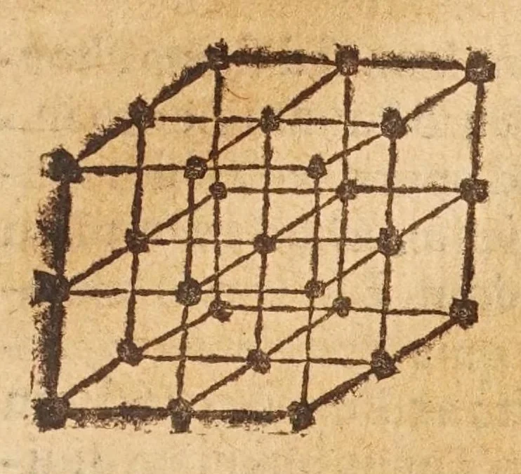 An illustration from Aristotelis loca mathematica ex vniuersis ipsius operibus collecta, & explicata : Aristotelicae videlicet expositionis complementum hactenus desideratum : accessere De natura mathematicarum scientarium tractatio : atq; Clarorum mathematicorum chronologia, 1615, leaf 57