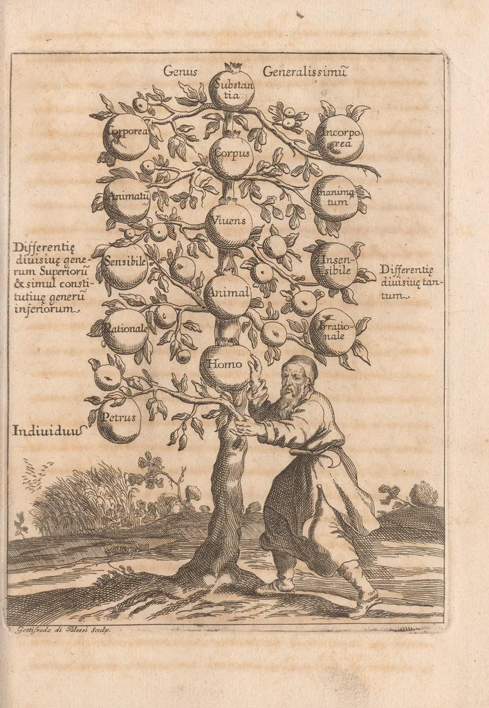 An illustration from Aristotelis logicam, 1739, leaf 177