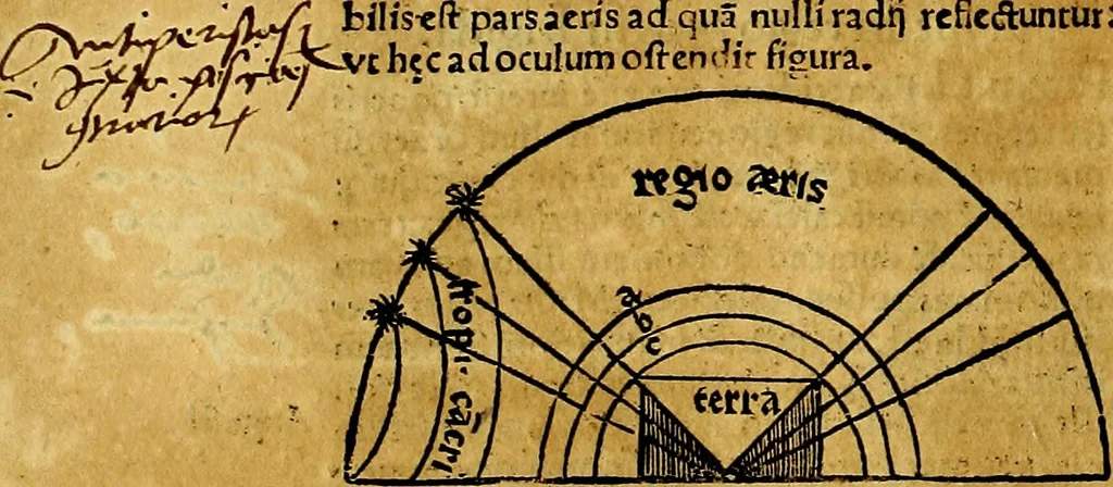 An illustration from Aristotelis Stagyritae Libri de Coelo IIII, 1519, leaf 397