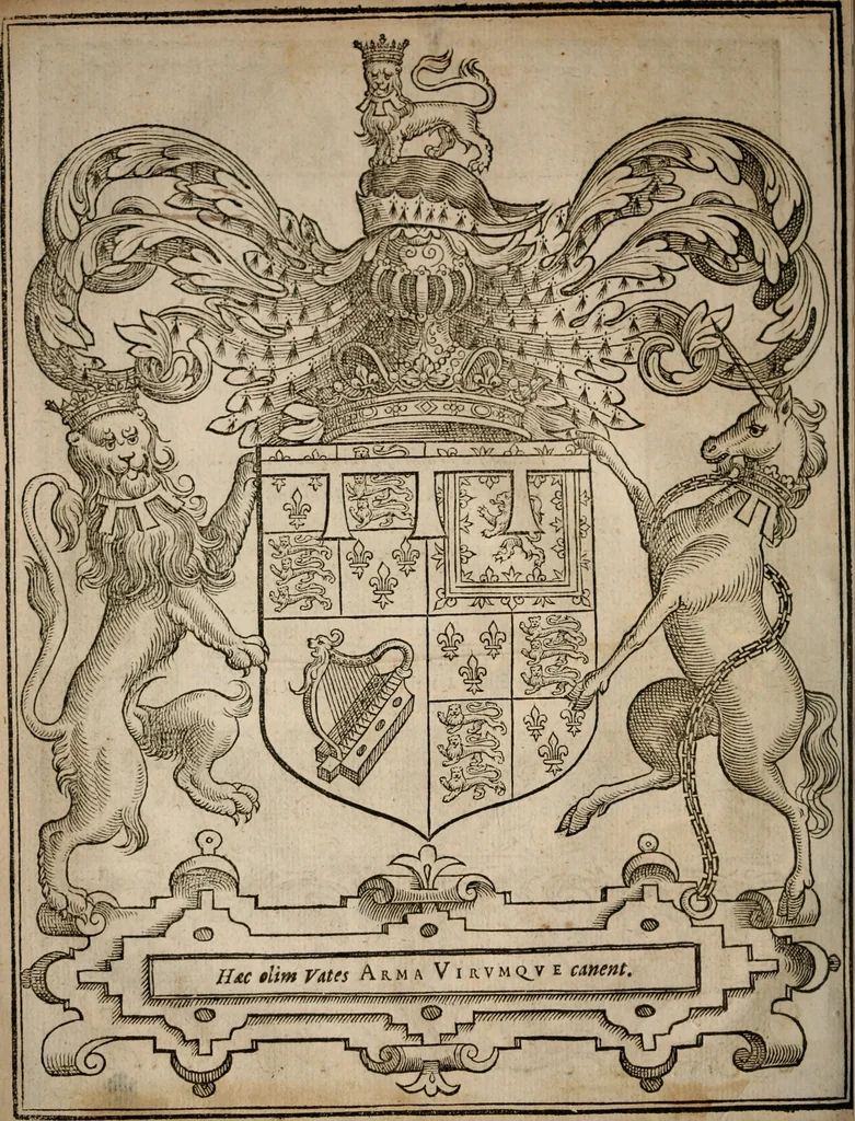 An illustration from Aristotelous technēs rētorikēs, biblia tria = Aristotelis de rhetorica seu arte dicendi libri tres, græcolat. : contextu græco, ad exemplaria selectiora emendato : latino, paraphrasi, vbi opus, intertexto : vtroque, etiam in particulas distincto : margini interiori, adscriptis locis authoris, exipso citatis, vel en parallēlo similibus : exteriori, adposita analytica methodo, cuius tabulæ synopticæ, in sua loca distributæ, 1619, leaf 5