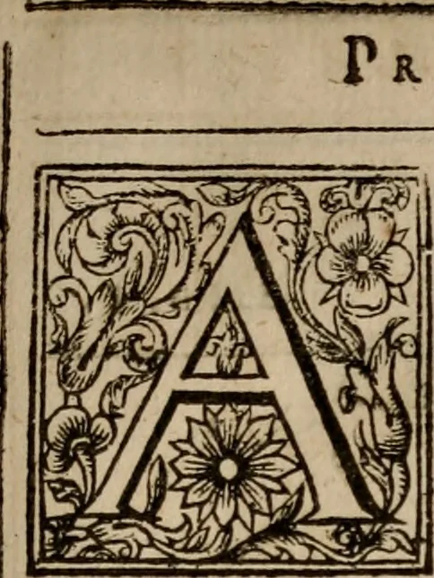 An illustration from Aristotelous technēs rētorikēs, biblia tria = Aristotelis de rhetorica seu arte dicendi libri tres, græcolat. : contextu græco, ad exemplaria selectiora emendato : latino, paraphrasi, vbi opus, intertexto : vtroque, etiam in particulas distincto : margini interiori, adscriptis locis authoris, exipso citatis, vel en parallēlo similibus : exteriori, adposita analytica methodo, cuius tabulæ synopticæ, in sua loca distributæ, 1619, leaf 8
