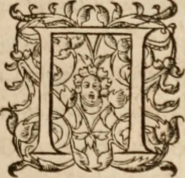 An illustration from Aristotelous ēthikōn Nikomacheiōn biblia deka. Ethicorvm; sive, De moribvs, ad Nicomachvm libri decem. Opera Petri Victorij amendati.., 1584, leaf 14