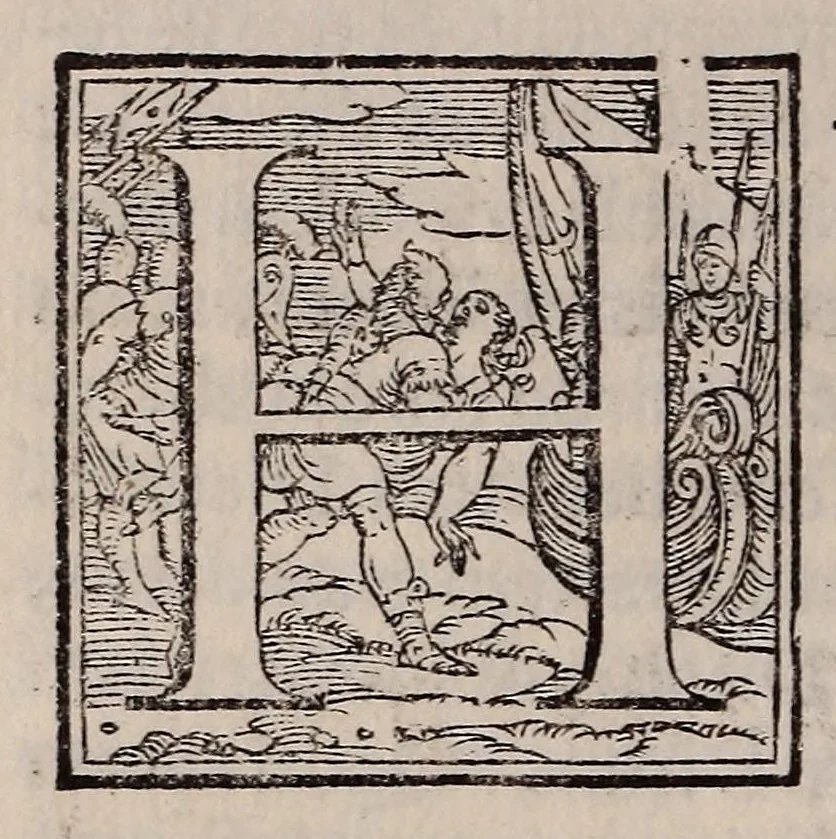 An illustration from Aristoxeni musici antiquiss. Harmonicorum elementorum libri III. Cl. Ptolemæi Harmonicorum, seu de musica lib. III. Aristotelis De obiecto auditus fragmentum ex Porphyrii commentariis, 1562, leaf 50