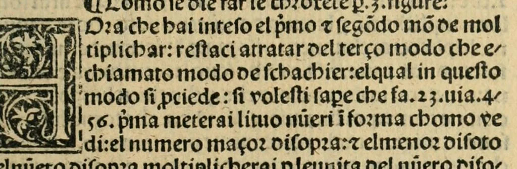 An illustration from Aritmetica, leaf 37