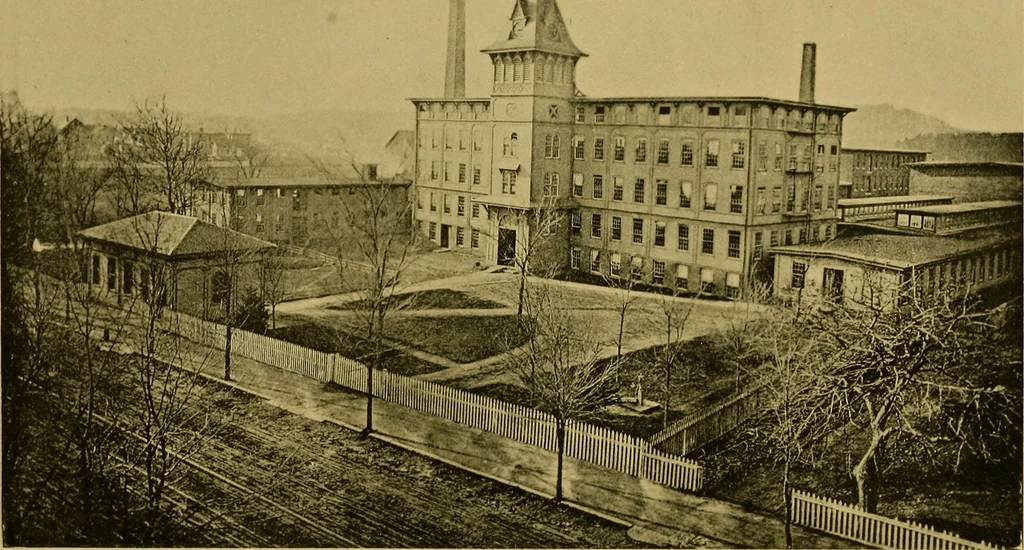 An illustration from The Arlington mills; a historical and descriptive sketch, 1891, leaf 38