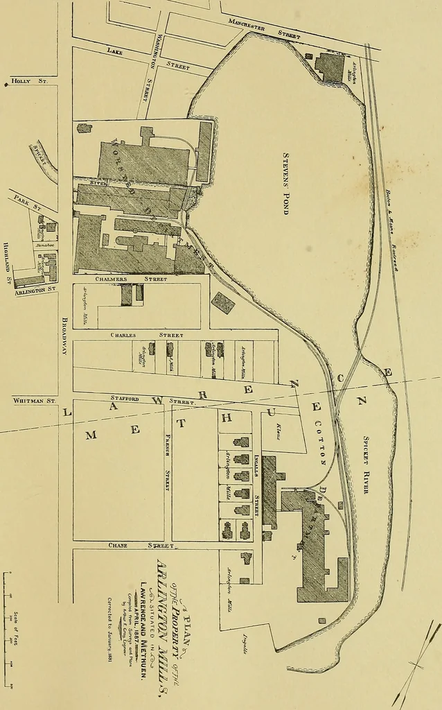 An illustration from The Arlington mills; a historical and descriptive sketch, 1891, leaf 50