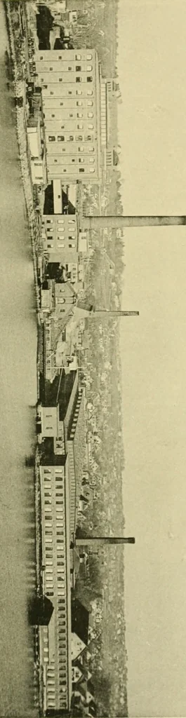 An illustration from The Arlington Mills : a historical and descriptive sketch, with some account of the worsted dress-goods manufacture in the United States, 1891, leaf 116