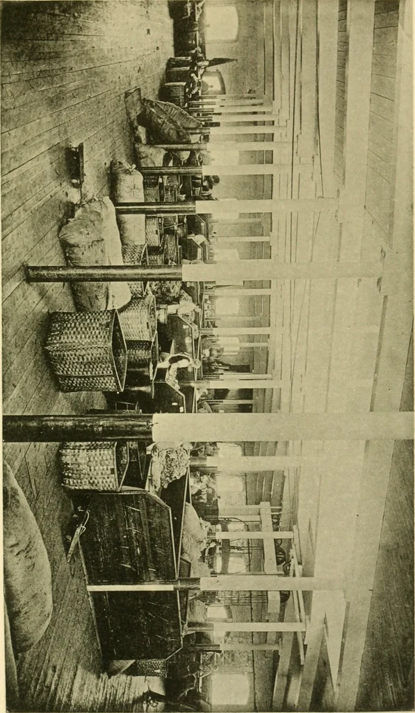 An illustration from The Arlington Mills : a historical and descriptive sketch, with some account of the worsted dress-goods manufacture in the United States, 1891, leaf 64