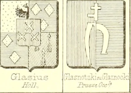An illustration from Armoiries des familles contenues dans l'Armorial général de J.B. Rieststap [sic], 1903, leaf 118