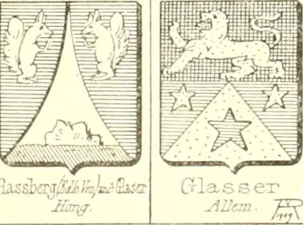 An illustration from Armoiries des familles contenues dans l'Armorial général de J.B. Rieststap [sic], 1903, leaf 118