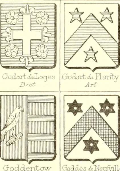 An illustration from Armoiries des familles contenues dans l'Armorial général de J.B. Rieststap [sic], 1903, leaf 130